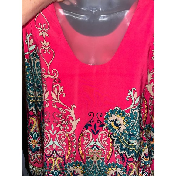 By Together BoHo Scoop Neck Dress with Kimono Style Sleeve Size Small NWT - Picture 4 of 9